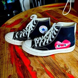 Converse x Comme des Garçons PLAY Chuck 70, Black Size Men’s 7